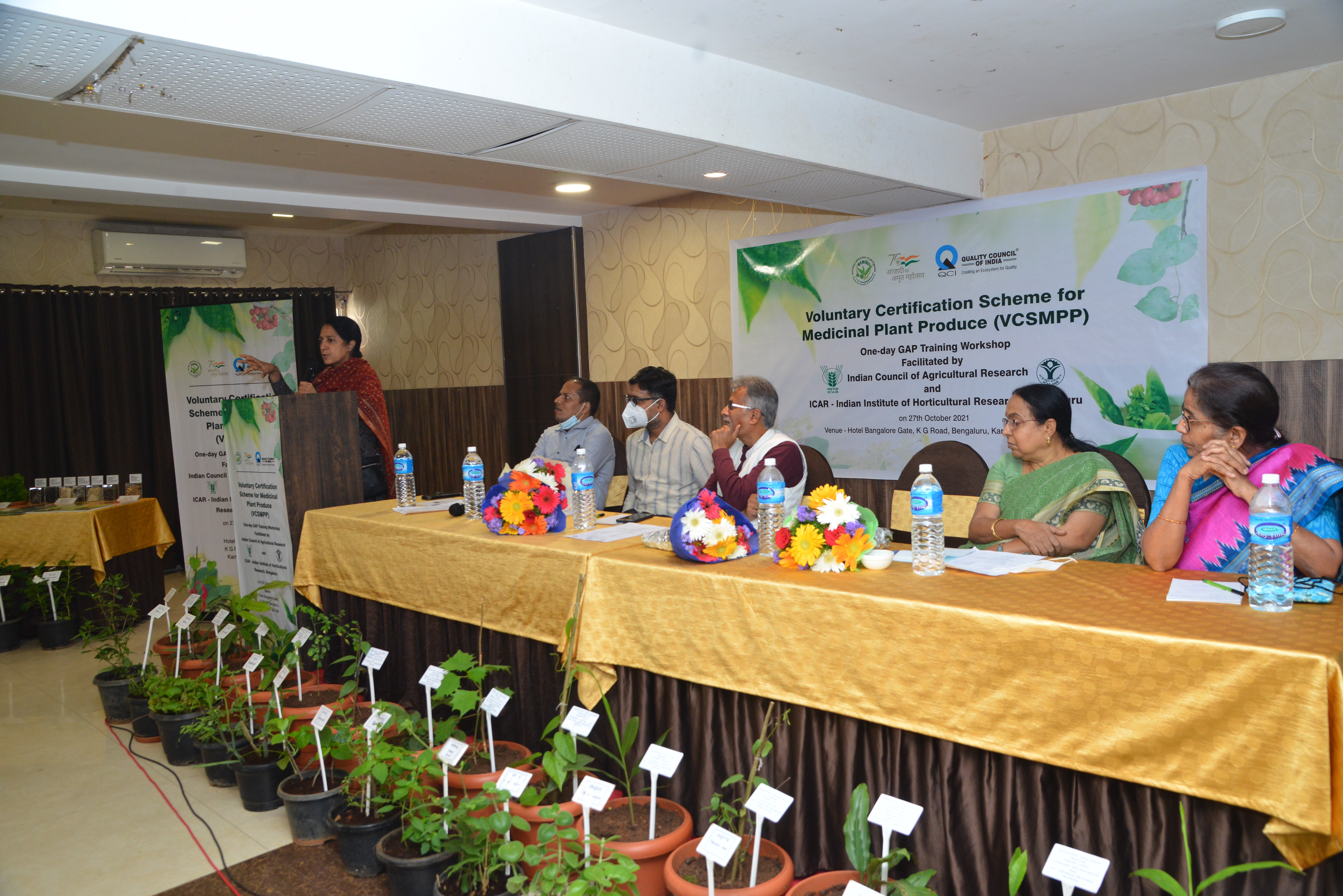 One day training workshop on “Voluntary Certification Scheme for Medicinal Plant Produce” on 27-10-2021