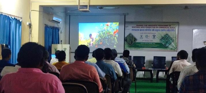CHES (ICAR-IIHR), Bhubaneswar organized Training cum Awareness programme on vegetable Seed production on commercial scale