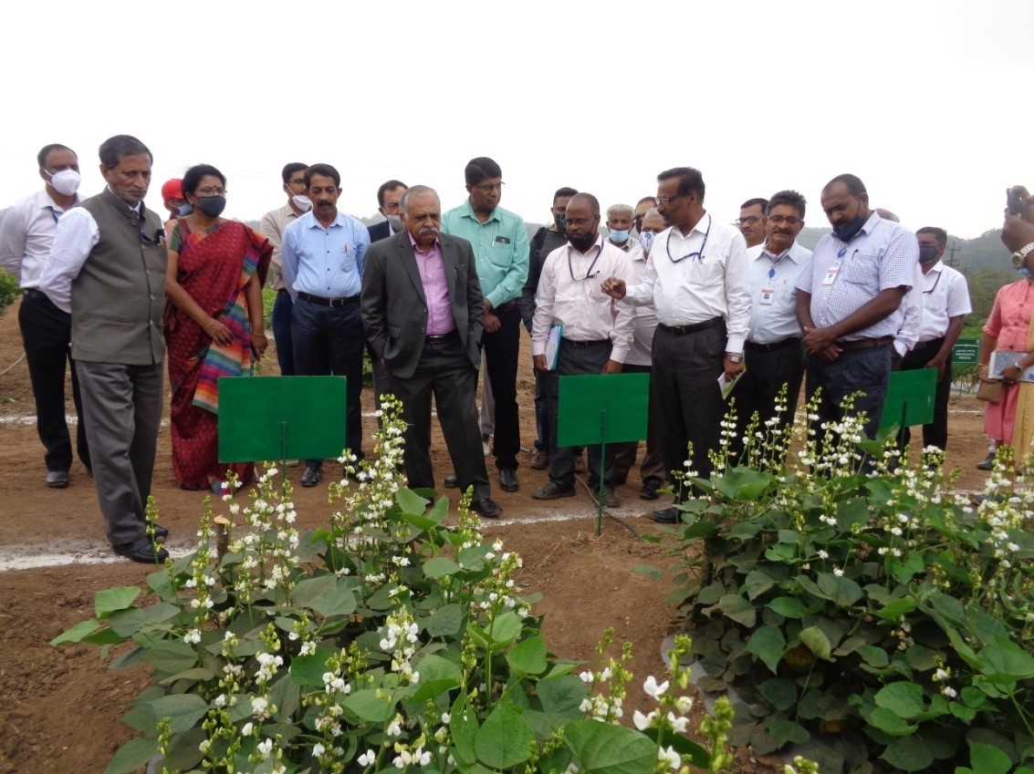 Field Day cum Farmer-Scientist Interaction Meet was organized at CHES (ICAR-IIHR), Chettalli on 19th February, 2021