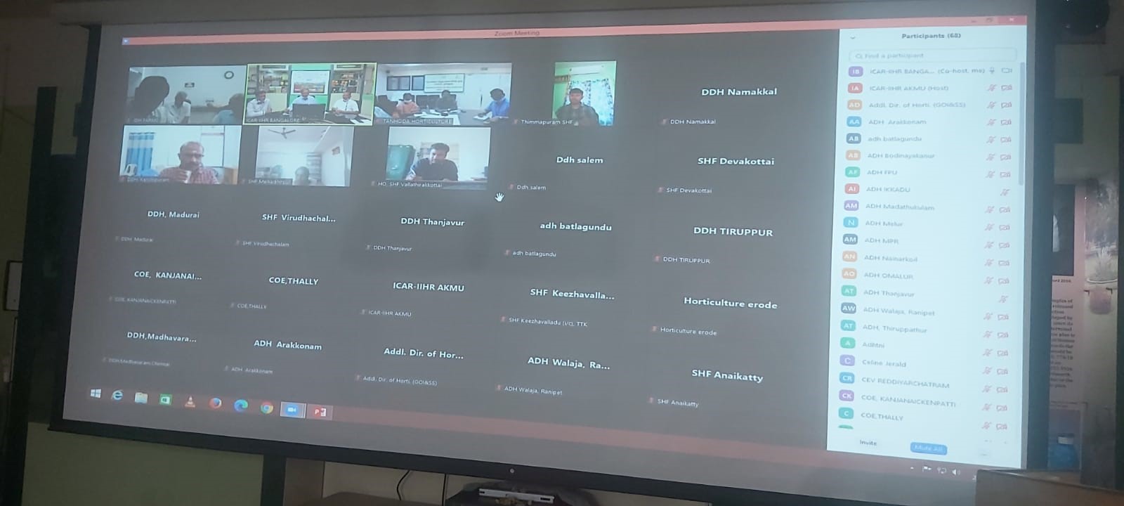 ICAR-IIHR Organized Online Training Programme on Advances in Horticultural Technologies for Horticulture Department Officials of Tamil Nadu 