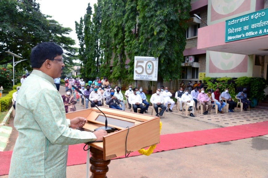 75th Independence Day celebrated at ICAR-IIHR on 15-08-2021