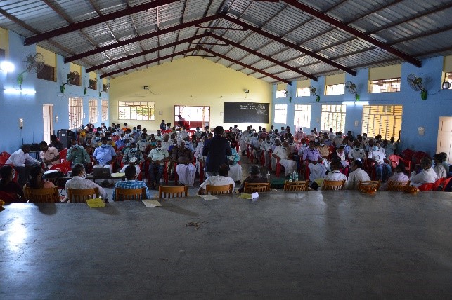 Field day cum Demonstration on “Machinery and Technology for Onion Cultivation and Processing” at Giriyapura village,  Kadur (Tk.), Chikkamagaluru (Dt.), Karnataka on 21.09.2021
