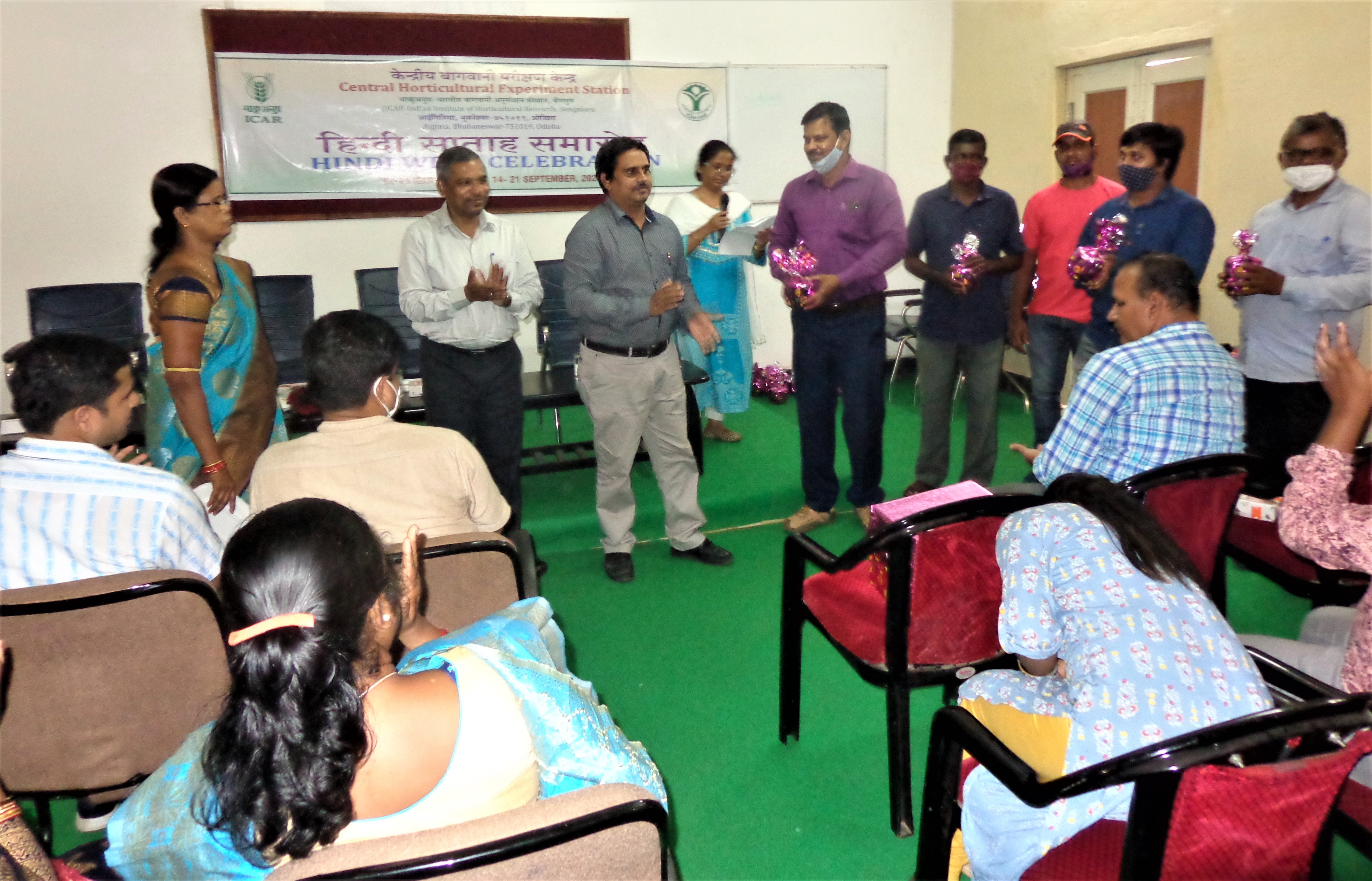 Central Horticultural Experiment Station,  ICAR-IIHR Bhubaneswar observed ‘Hindi Week’