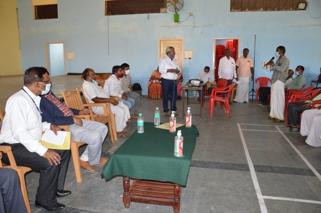 Field day cum Demonstration on “Machinery and Technology for Onion Cultivation and Processing” at Giriyapura village,  Kadur (Tk.), Chikkamagaluru (Dt.), Karnataka on 21.09.2021