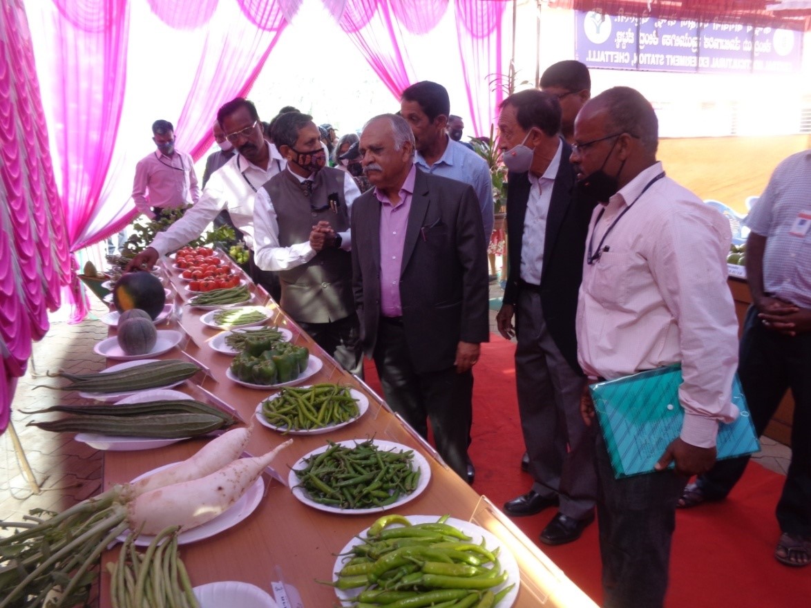 Field Day cum Farmer-Scientist Interaction Meet was organized at CHES (ICAR-IIHR), Chettalli on 19th February, 2021