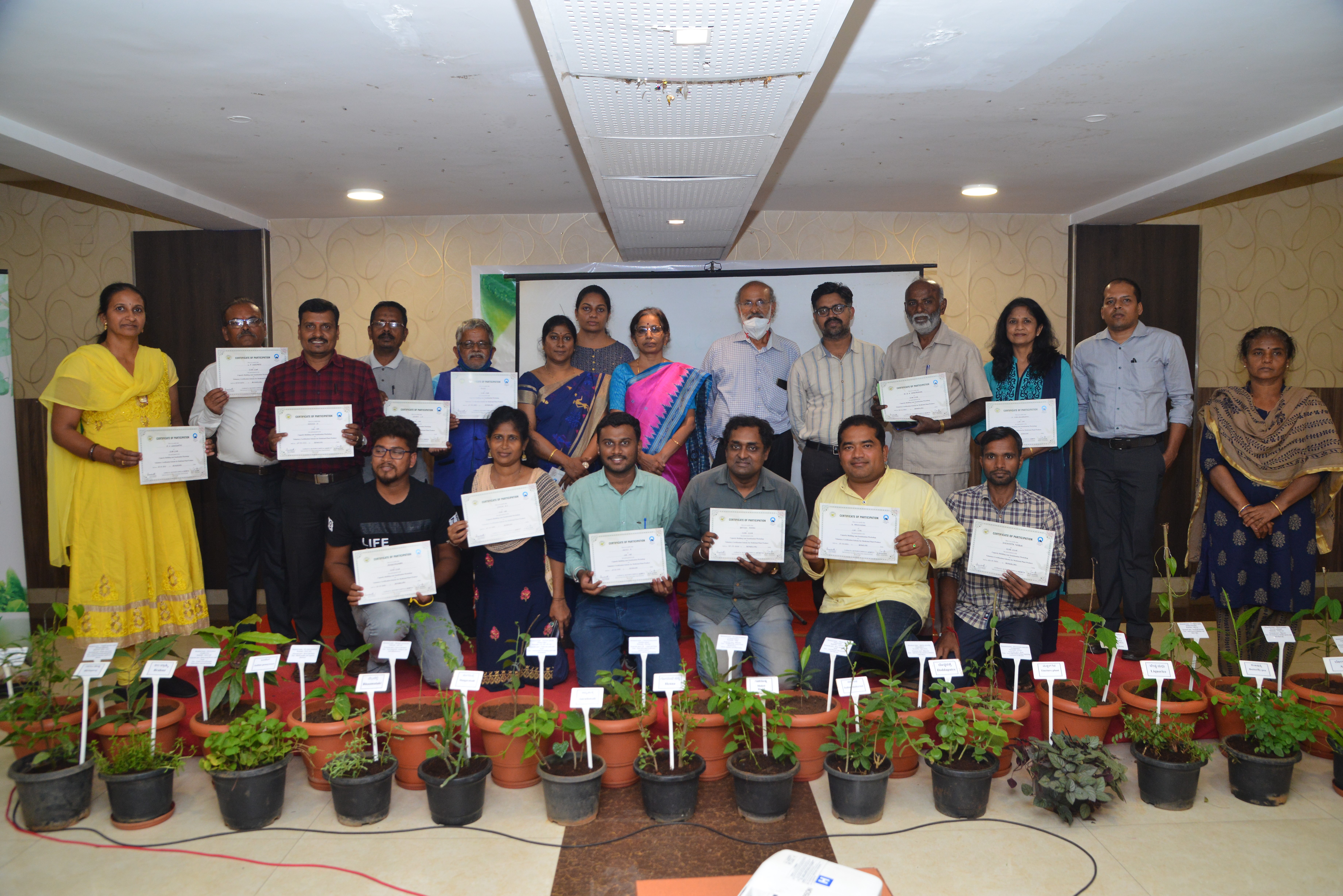 One day training workshop on “Voluntary Certification Scheme for Medicinal Plant Produce” on 27-10-2021