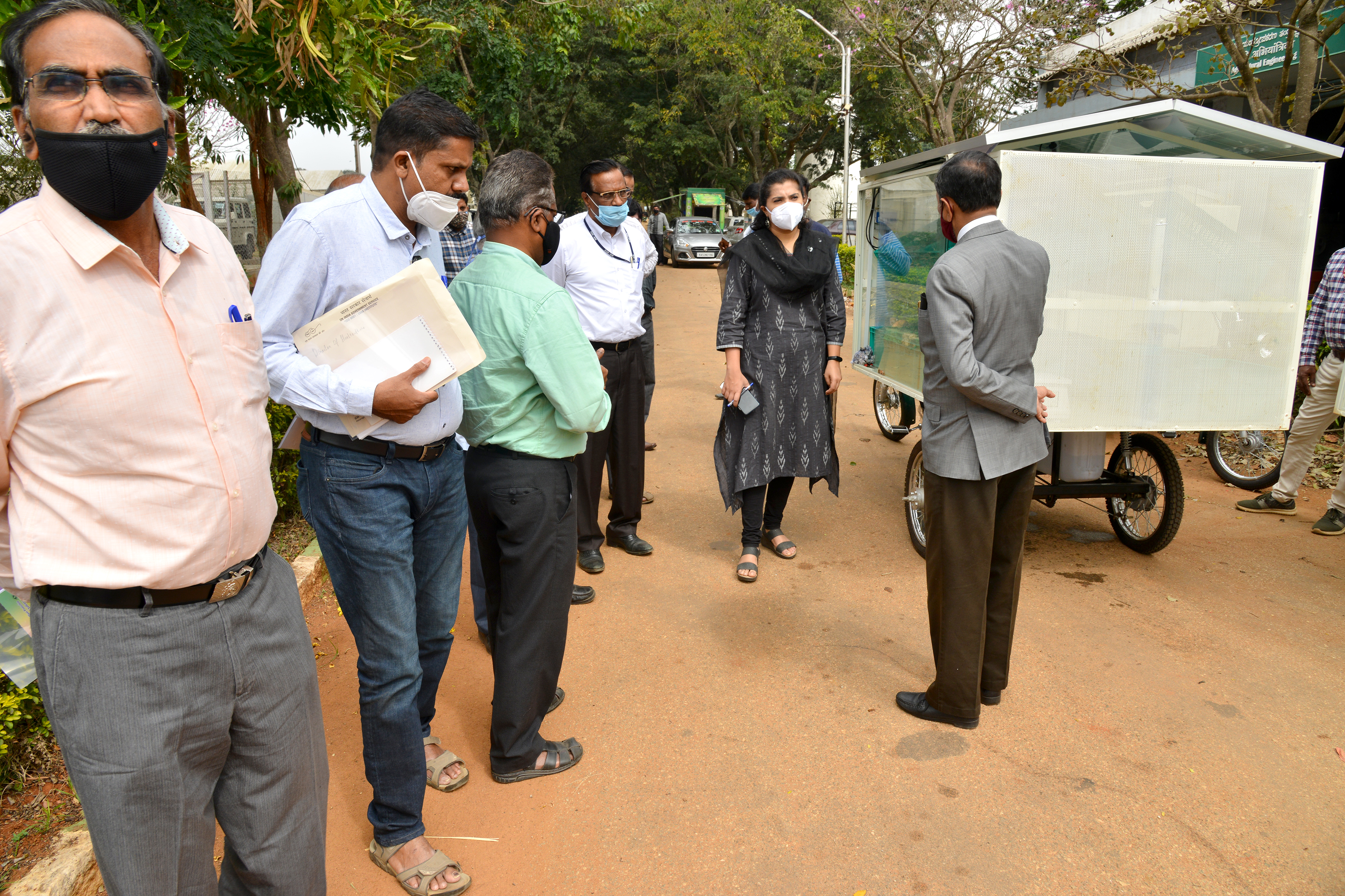 Visit of Ms. B. Fouzia Taranum, IAS, Director of Horticulture, Government of Karnataka on 31.12.2020 