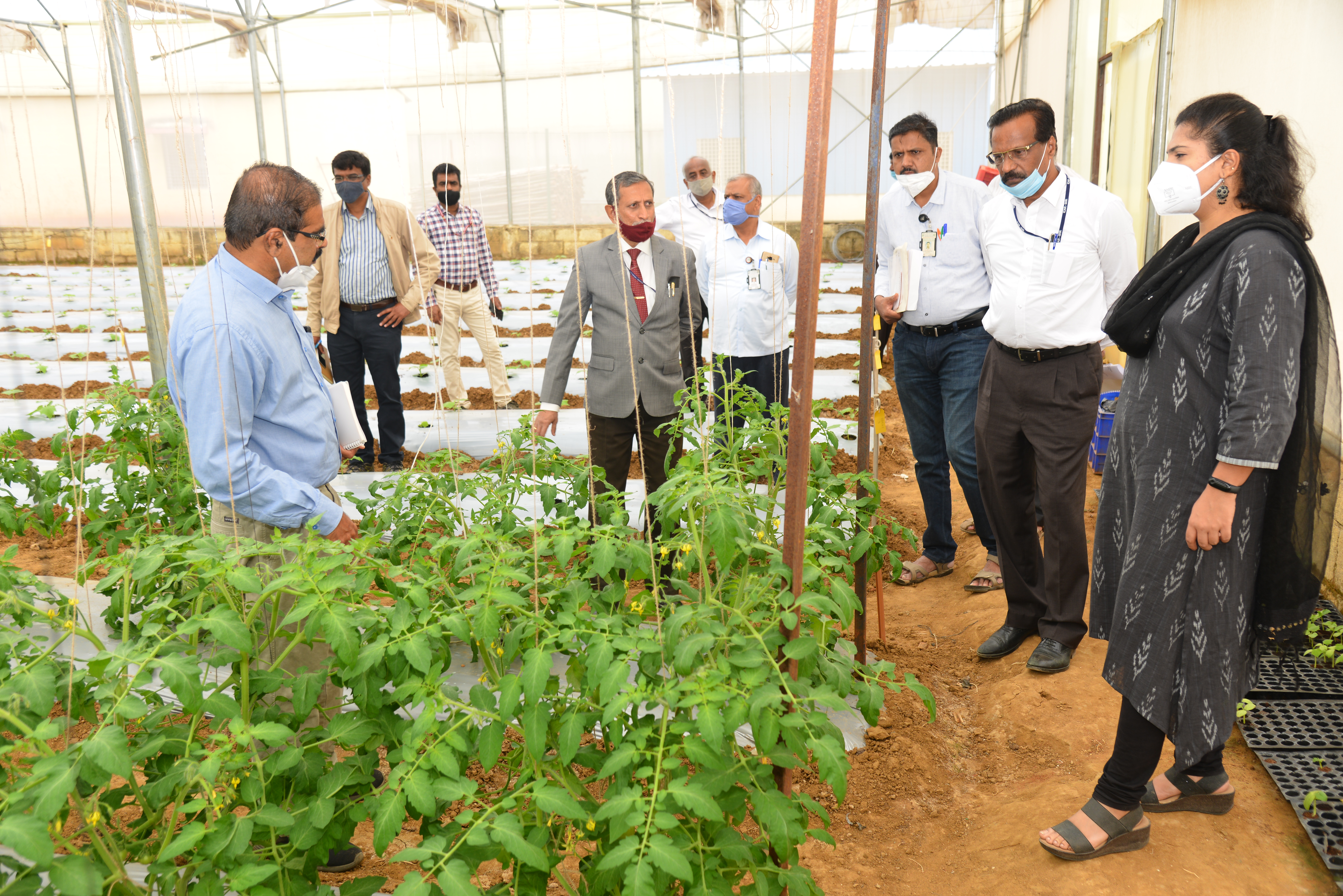 Visit of Ms. B. Fouzia Taranum, IAS, Director of Horticulture, Government of Karnataka on 31.12.2020 