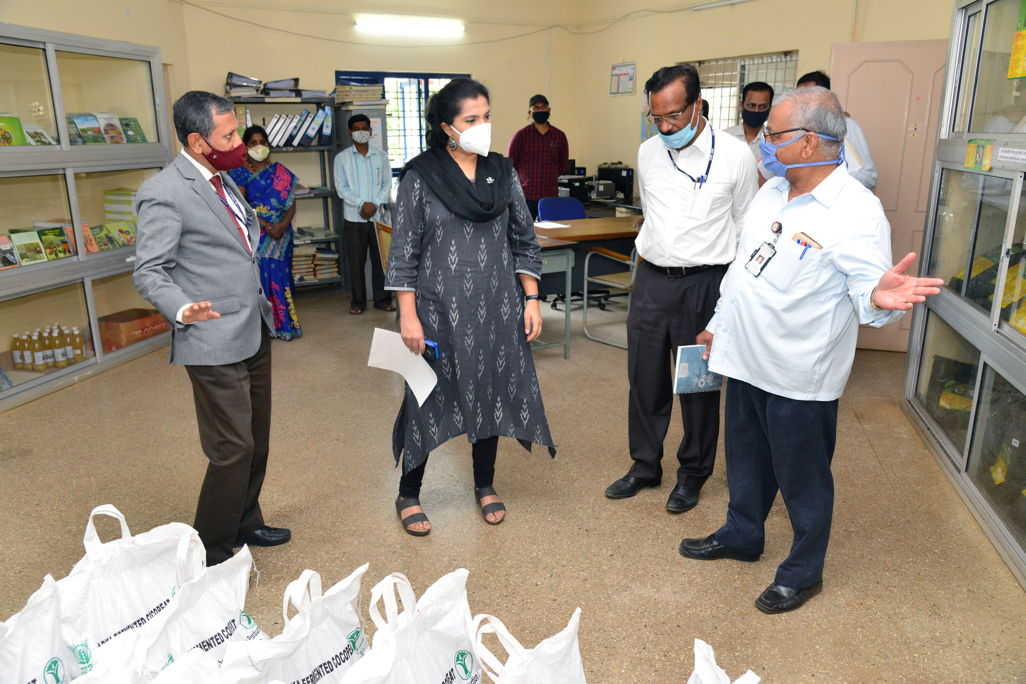 Visit of Ms. B. Fouzia Taranum, IAS, Director of Horticulture, Government of Karnataka on 31.12.2020 