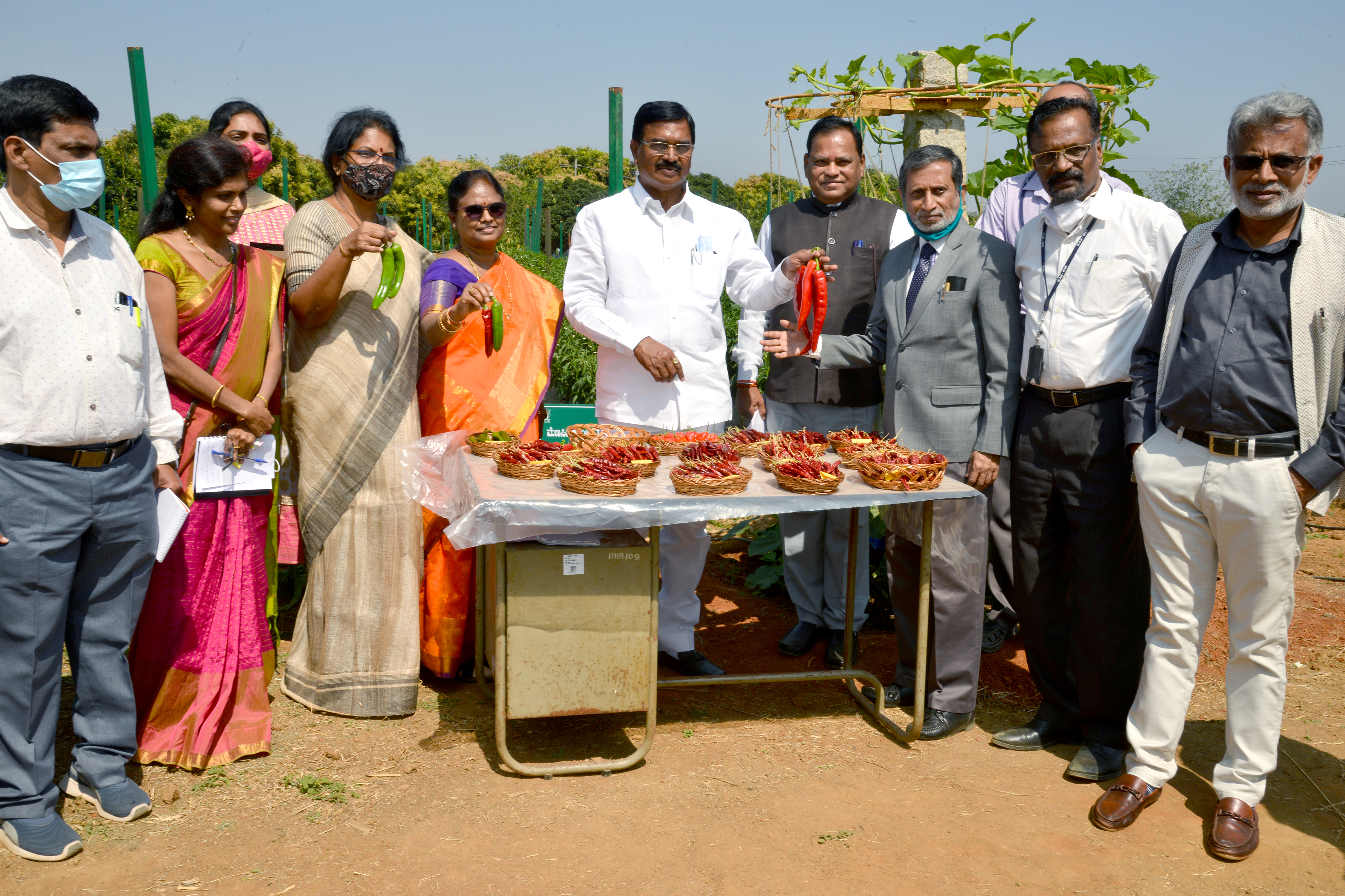 Visit of delegation under the leadership of Sri. Singi Niranjana Reddy, Hon’ble Minister of Agriculture, Horticulture and Allied Sectors, Telangana State along with Horticulture Commissioner and Vice Chancellor of Sri Konda Laxman Telangana State Horticul