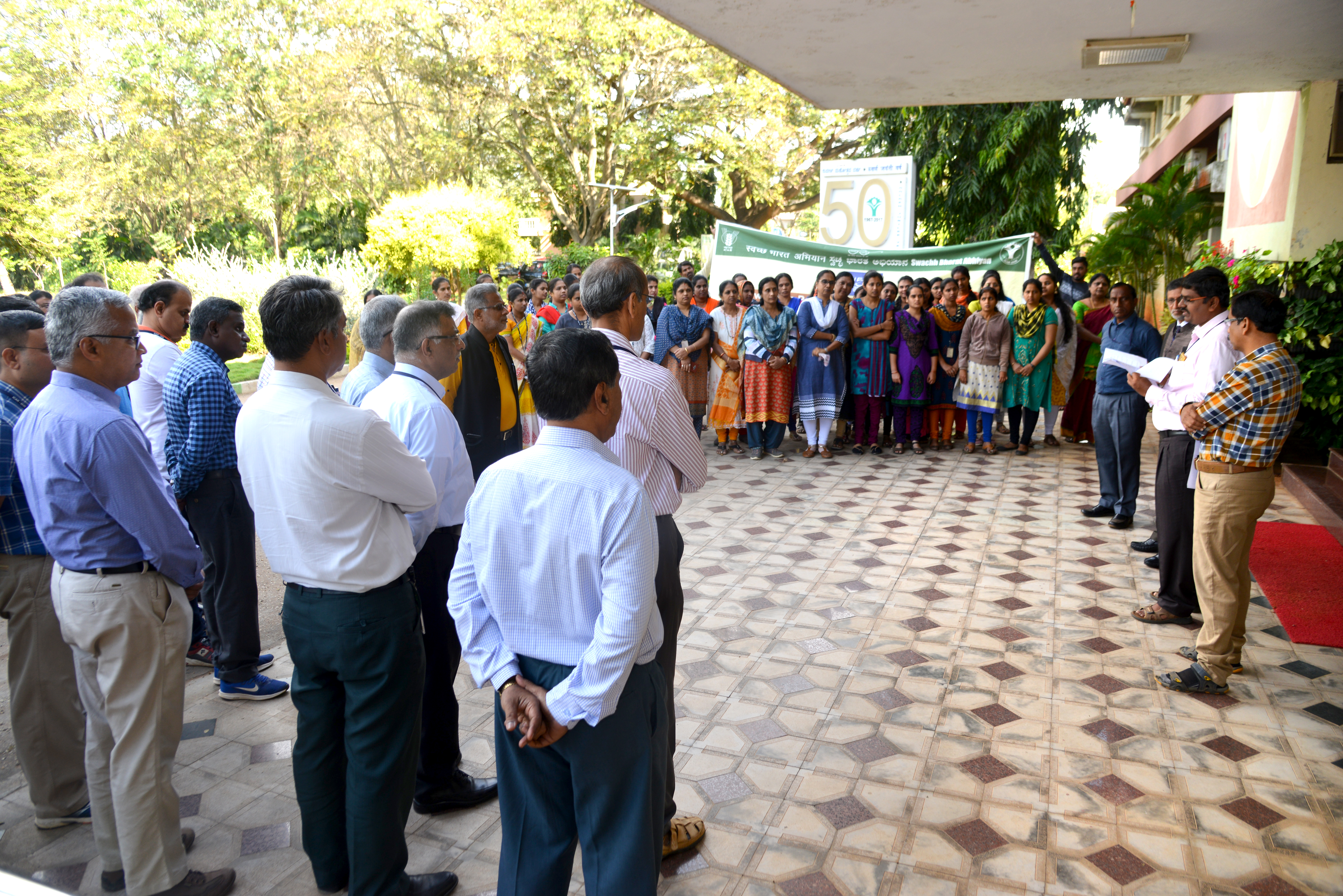 Swachhta Pakhwada-2019 pledge by the staff of ICAR-IIHR, Bangalore on 16.12.2019