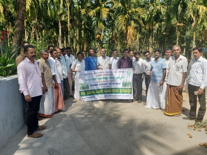 Field Day on yard long bean cv. Arka Mangla was Organized at Karkala Taluk  Udupi  on 29th January, 2020