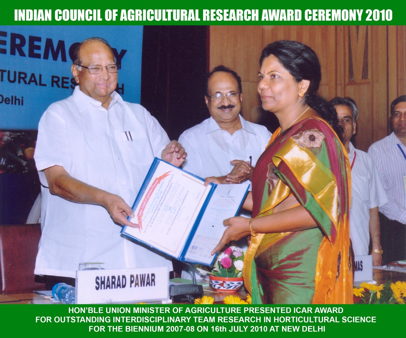 ICAR Award for Outstanding Interdisciplinary Team Research in Horticultural Science