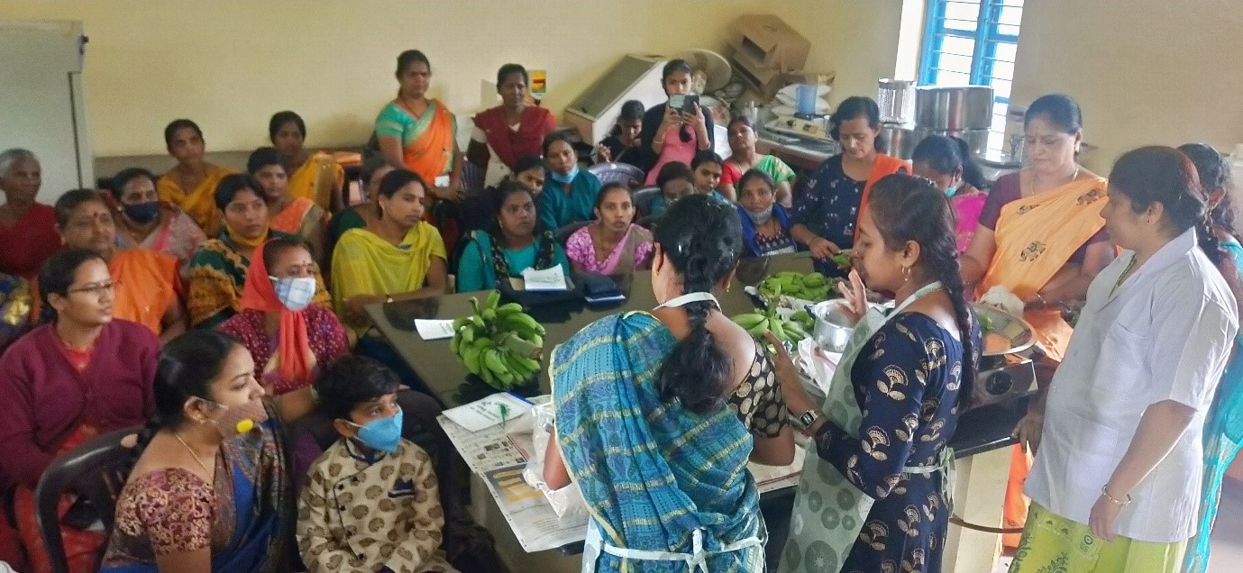 On-campus training programme on BAKAHU value addition at KVK, Hirehalli