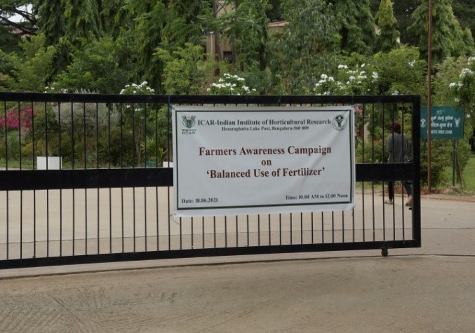 ICAR-IIHR Organized Farmers Awareness Campaign on “Balanced Use of Fertilisers”