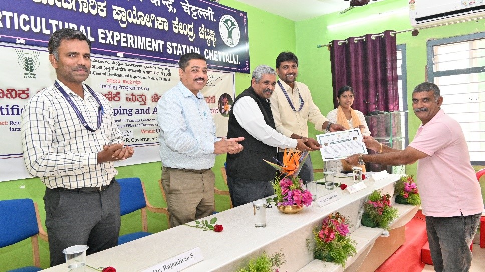 Training on “Scientific Honey Bee Keeping and Apiary Management” organized at  ICAR-IIHR-CHES, Chettalli on 26-28 November, 2025