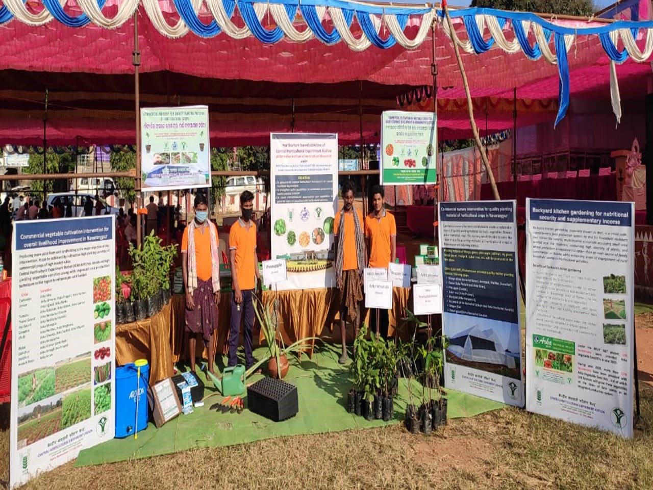 Activities and Achievements of CHES (ICAR-IIHR), Bhubaneswar in horticultural development of Nabarangpur district of Odisha displayed