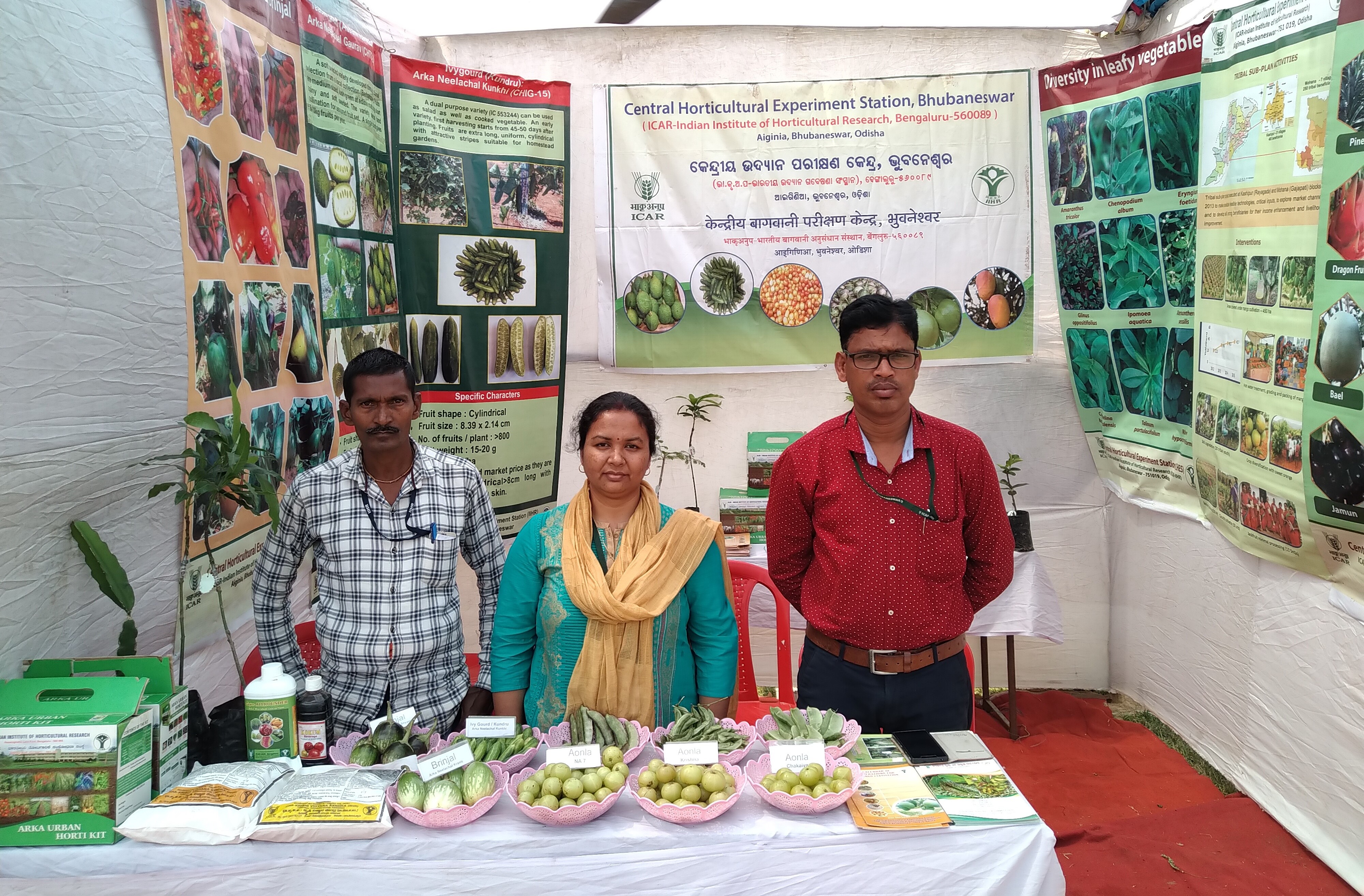 Central Horticultural Experiment Station (ICAR-IIHR), Bhubaneswar participated in exhibition at ICAR-NRRRI, Cuttack