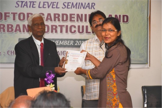 Organization of State level seminar on rooftop gardening and urban horticulture at CHES (ICAR-IIHR), Bhubaneswar on 24-25 November, 2019