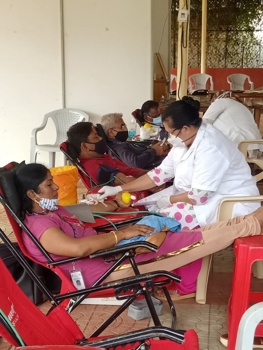 Blood Donation Camp was organised at ICAR-IIHR on 28-11-2020