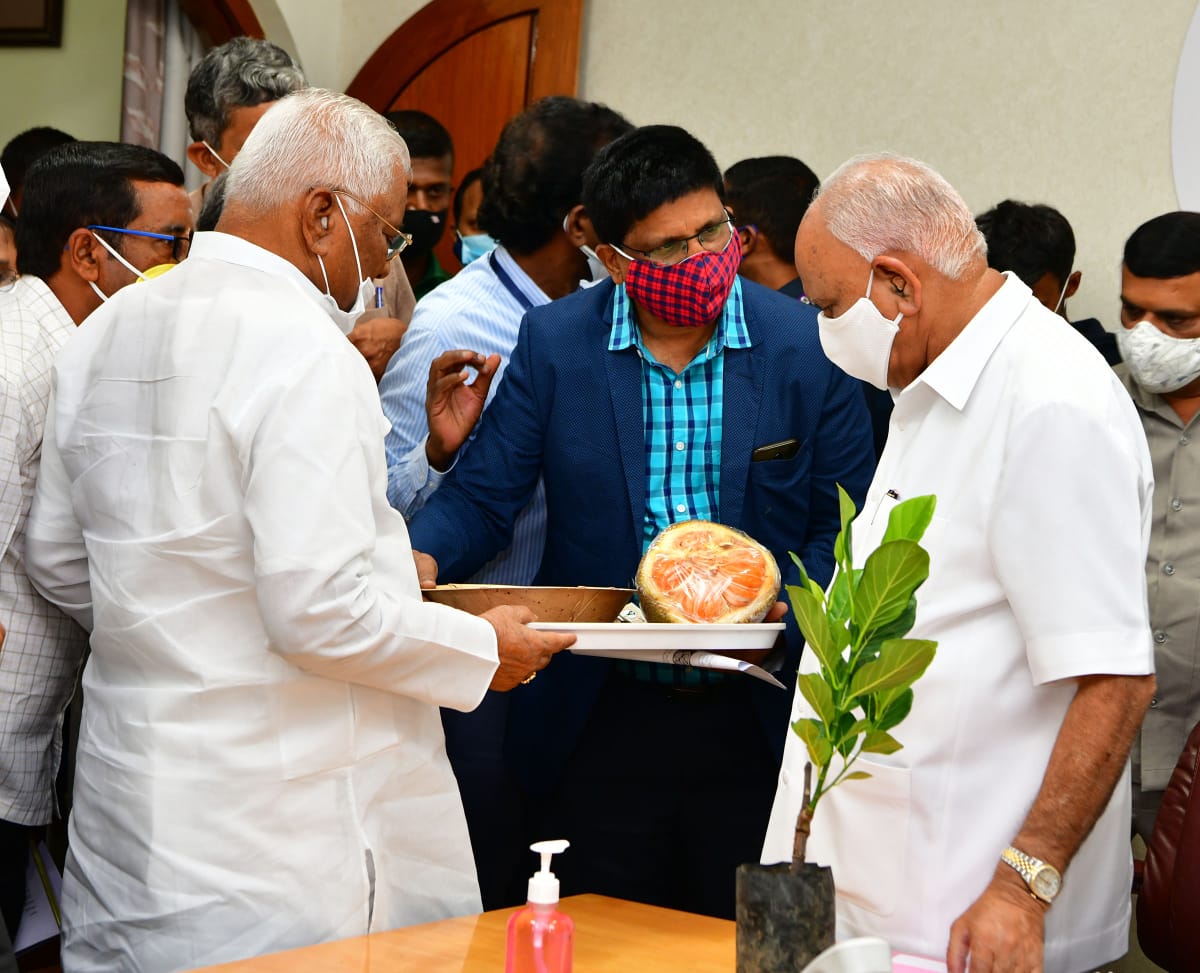 Siddu jackfruit ideal for farmhouse and commercial farming-  Honourable Chief Minister B.S.Yediyurappa, Government of Karnataka