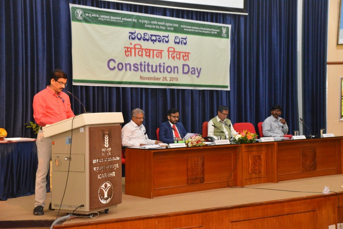 ICAR - IIHR celebrated Constitution Day on 26th November, 2019