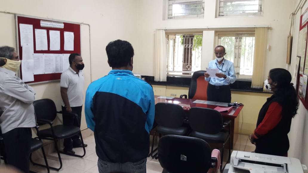 ICAR - IIHR celebrated Constitution Day on 26th November, 2020