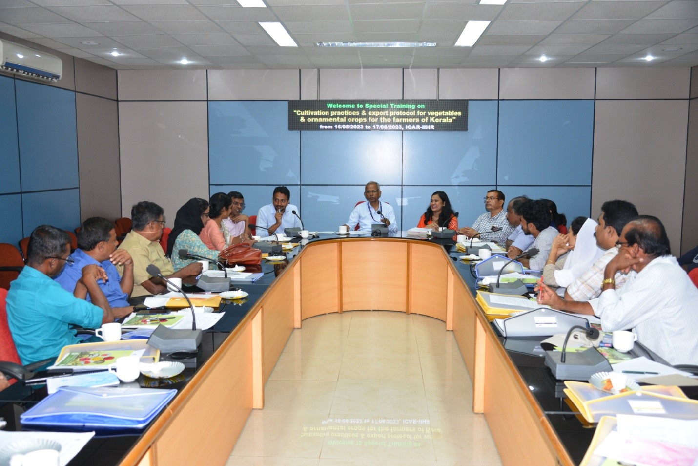 ICAR-IIHR, Bengaluru organized a special training programme on “Cultivation practices and export protocol for Vegetables & Ornamental crops” for the farmers of Kerala 