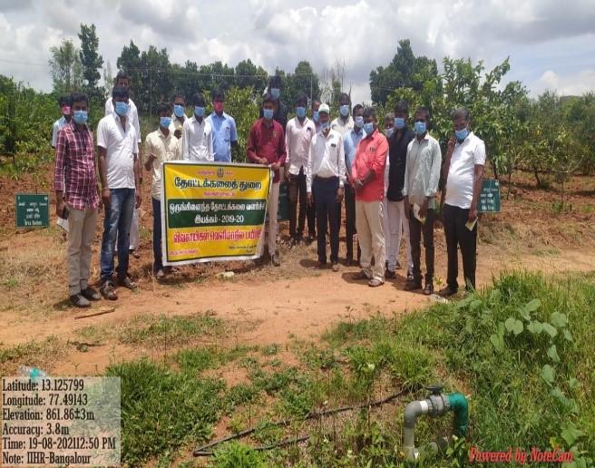 ICAR-IIHR Organised On-campus Training on ICAR-IIHR technologies for the  farmers of  Dharmapuri District, Tamil Nadu  