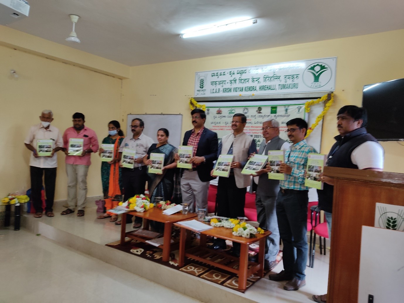Inauguration of Diploma in Agricultural Extension Services for Input Dealers (DAESI) at ICAR-KVK Hirehalli,Tumakuru