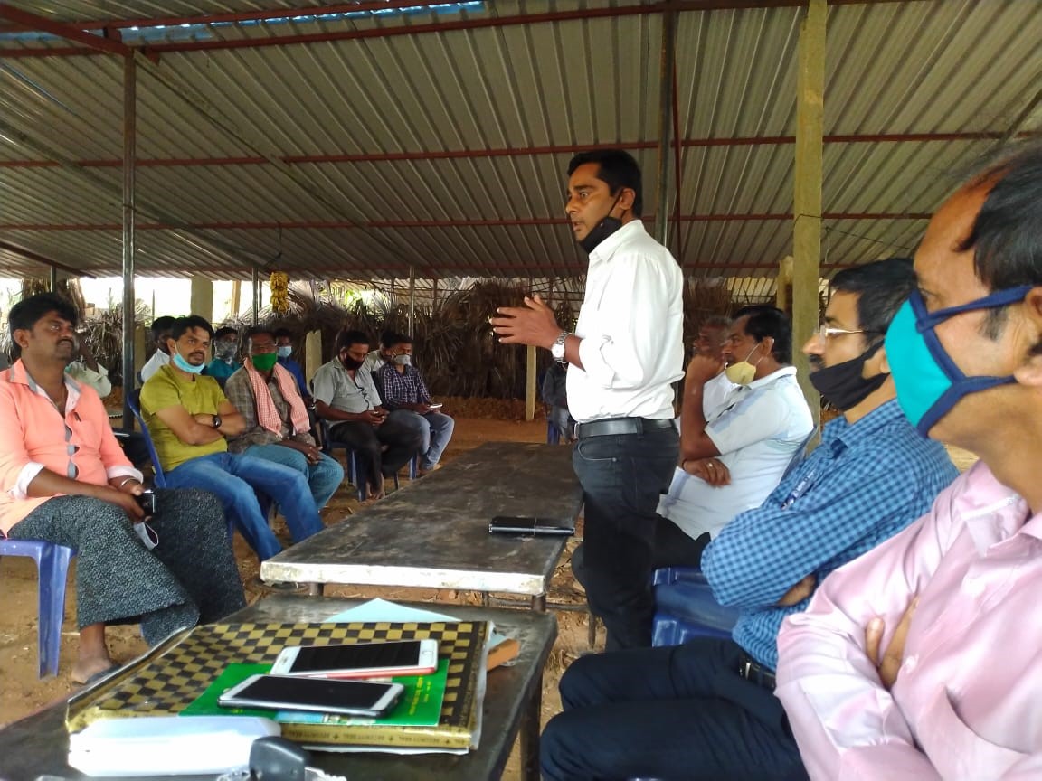ICAR-Krishi Vigyan Kendra, Hirehalli, Tumakuru organized Off campus training programme on “Dryland Horticulture”
