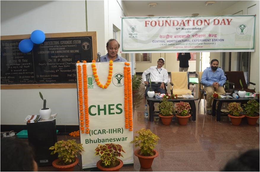 Central Horticultural Experiment Station, ICAR-IIHR, Bhubaneswar celebrated Foundation Day on 6th November 2020