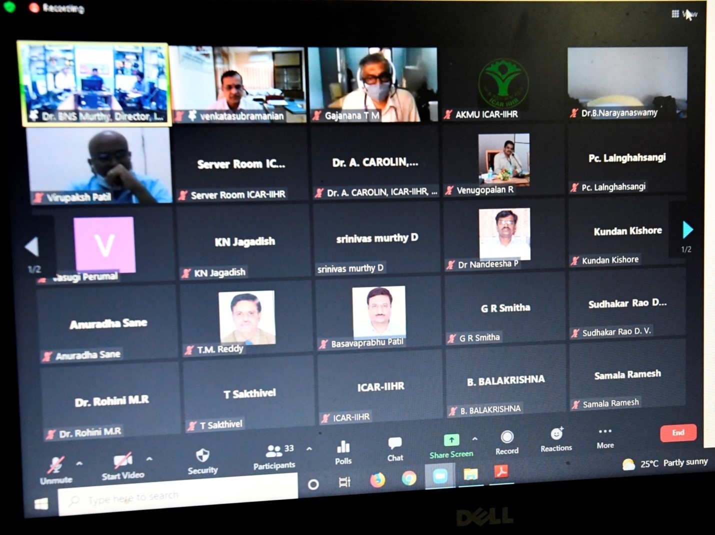 Webinar on “Skill Agriculture for Hill Agriculture” organized by ICAR-IIHR, Bengaluru on 09.09.2021 