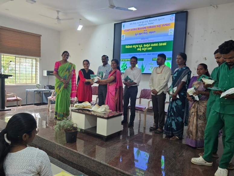 Training on medicinal plants organized at the ICAR - KVK, Hiriyur, Chitradurga Dt. on 26 November 2025
