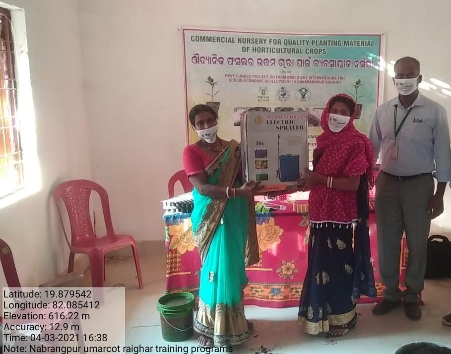 Training programmes on horticulture based interventions organized for socio-economic development of tribal-dominated Nabarangpur district