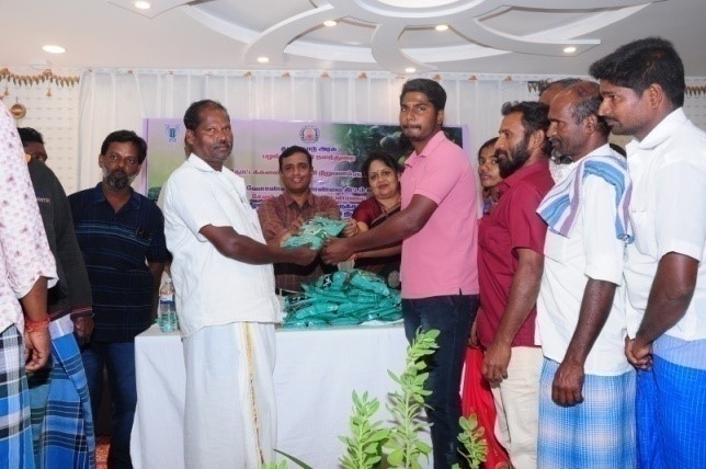 Off-campus training on “Horticultural Crop Management” and “Improved Flower Crop Technologies” conducted for Tribal farmers of Salem district, Tamil Nadu