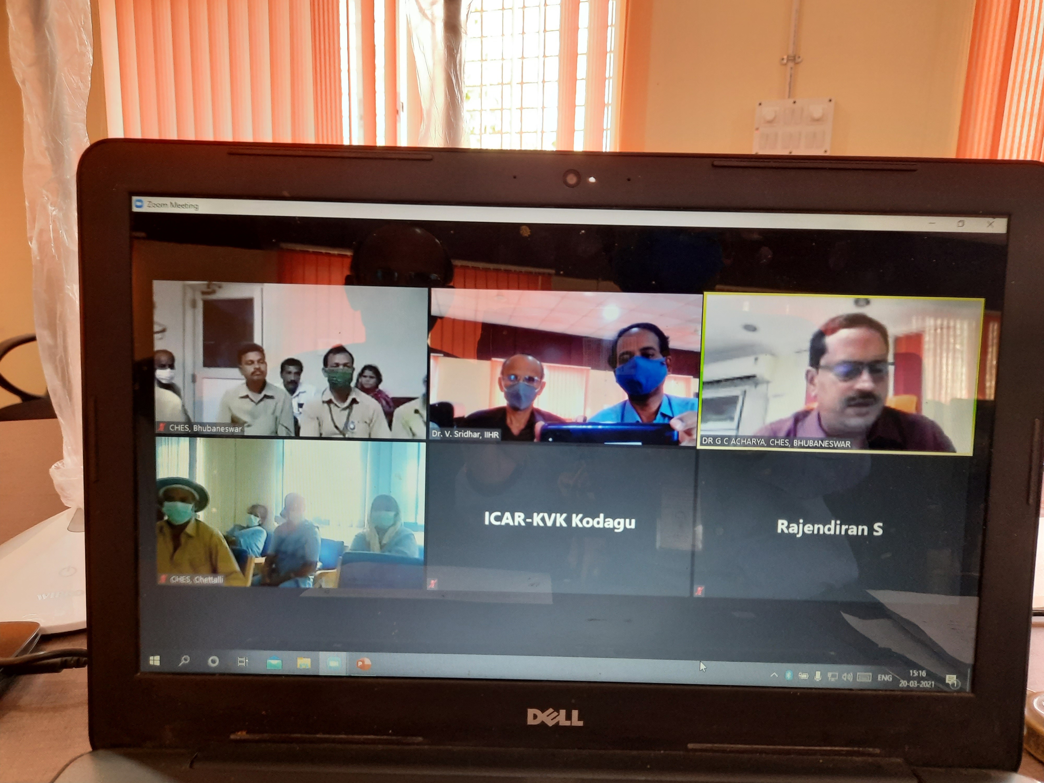 HRD cell of ICAR-IIHR, Bengaluru organized an online training for Skilled Supporting Staff of ICAR-IIHR and its regional stations on the topic “Skill developments in handling pesticides and   maintaining Soil and Plant Health” from 18th to 20th March 2021