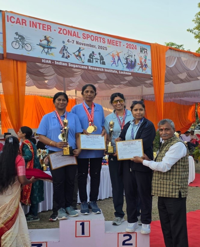 Participation of ICAR–IIHR Sports Contingent in ICAR–Interzonal Sports Tournament, 2025