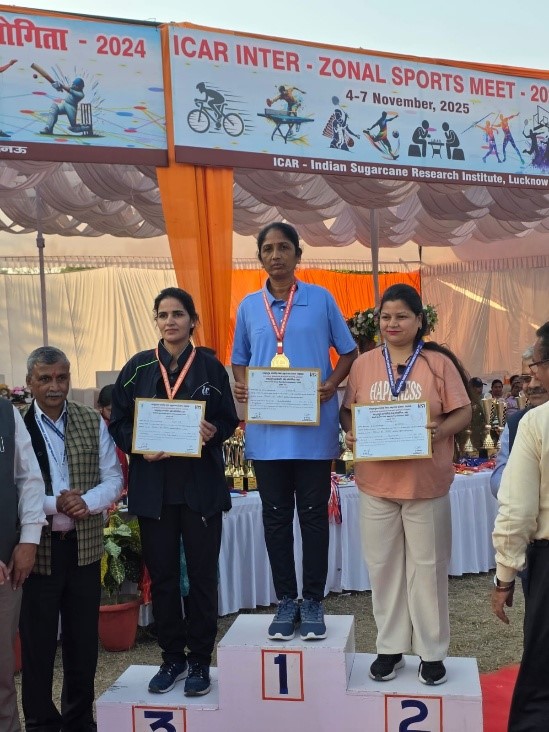 Participation of ICAR–IIHR Sports Contingent in ICAR–Interzonal Sports Tournament, 2025