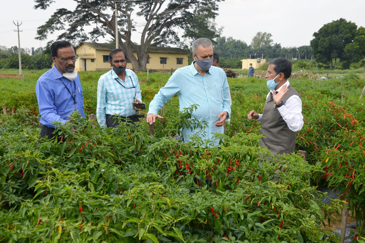 Visit of Shri. Vishveshwara Hegde Kageri, Hon’ble Speaker, Vidhana Sabha, Govt. of Karnataka to ICAR-IIHR, Bengaluru on 16.10.2020