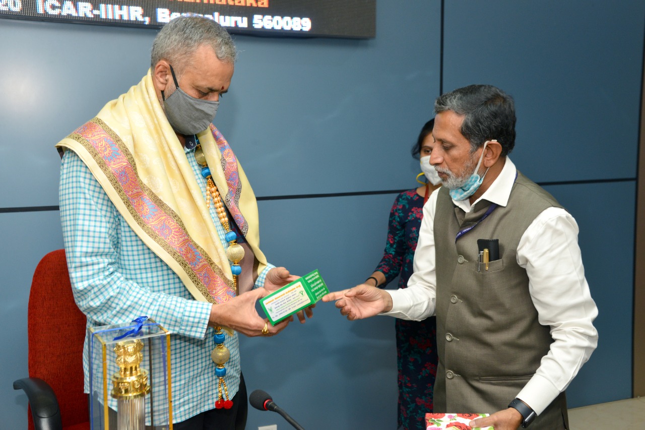 Visit of Shri. Vishveshwara Hegde Kageri, Hon’ble Speaker, Vidhana Sabha, Govt. of Karnataka to ICAR-IIHR, Bengaluru on 16.10.2020