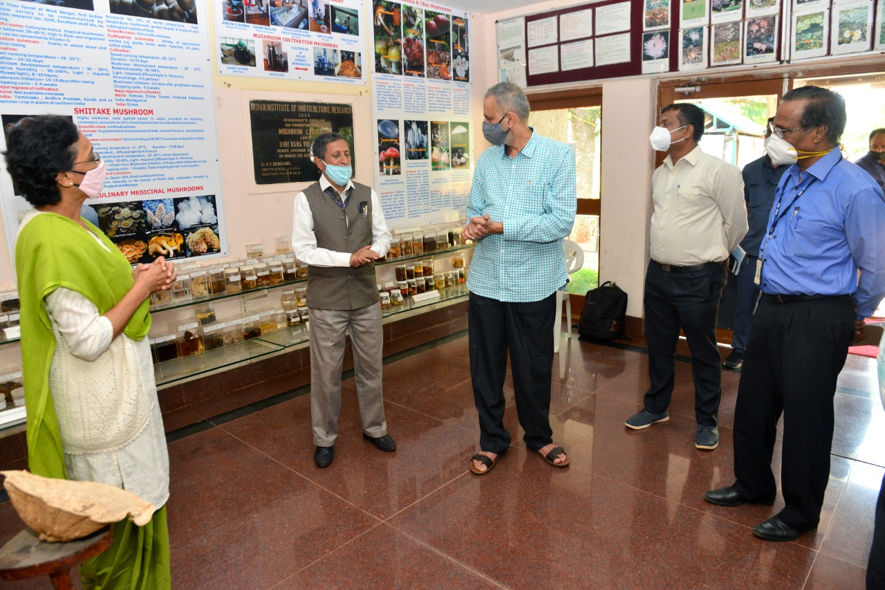 Visit of Shri. Vishveshwara Hegde Kageri, Hon’ble Speaker, Vidhana Sabha, Govt. of Karnataka to ICAR-IIHR, Bengaluru on 16.10.2020