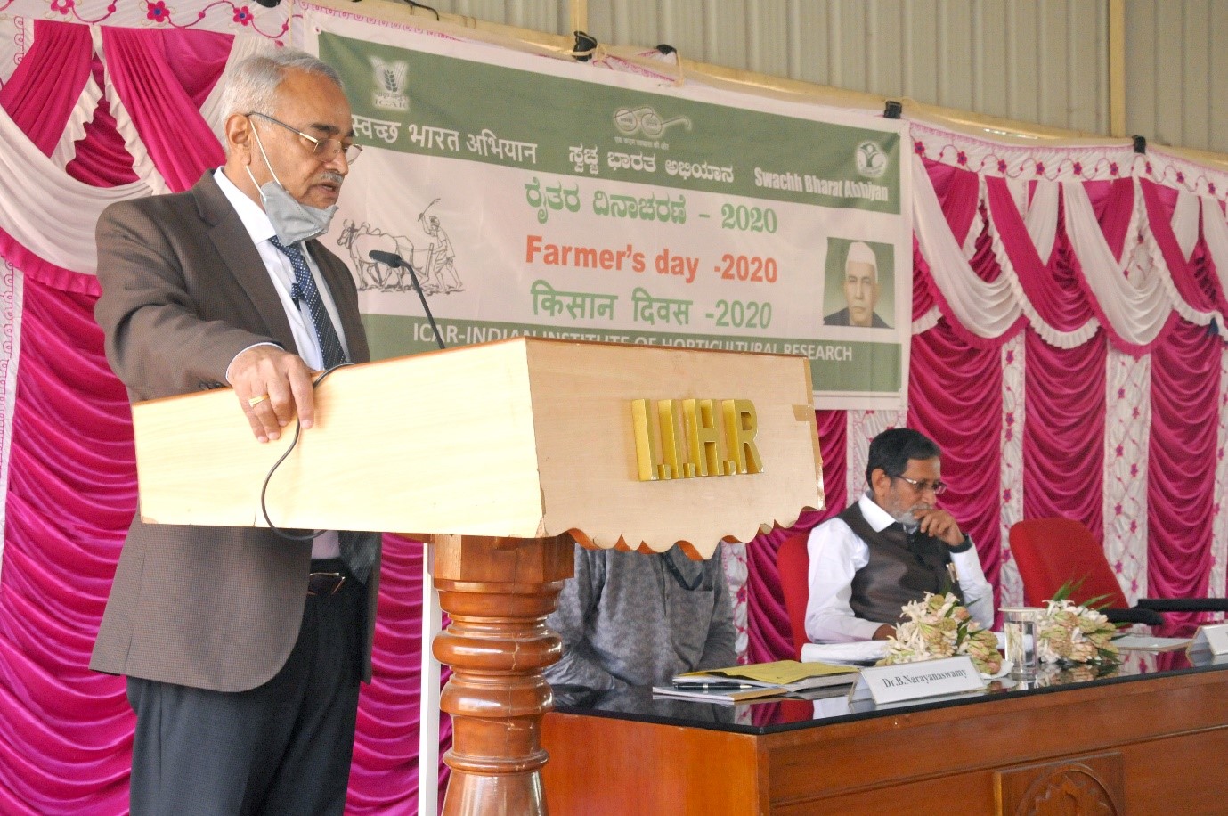 Celebration of Kisan Diwas 2020 at ICAR-IIHR, Bengaluru