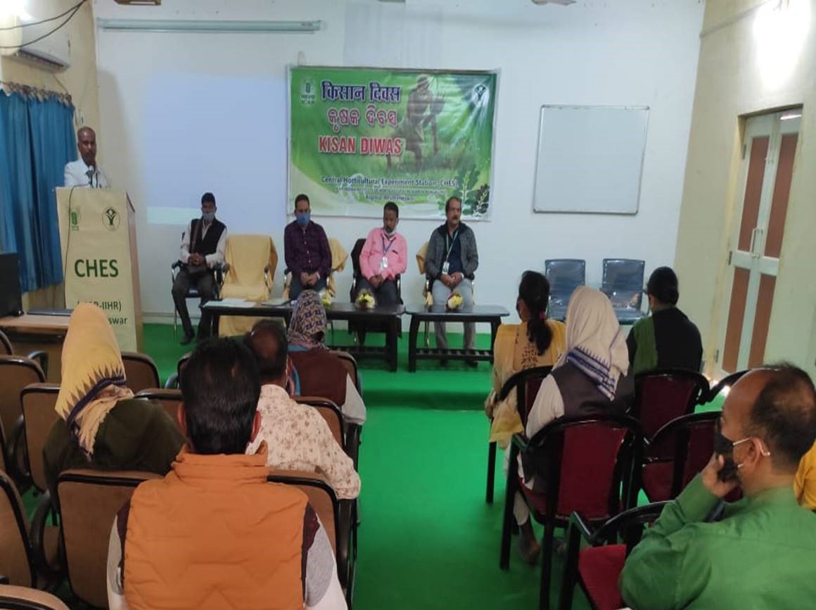 Central Horticultural Experiment Station (ICAR-Indian Institute of Horticultural Research), Bhubaneswar celebrated Kisan Diwas
