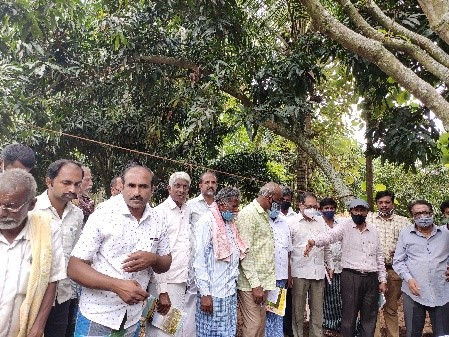 Training programme on ‘Hortibased Integrated Farming – Need of the hour’ organized at at Kurubarahalli of Ramanagara District