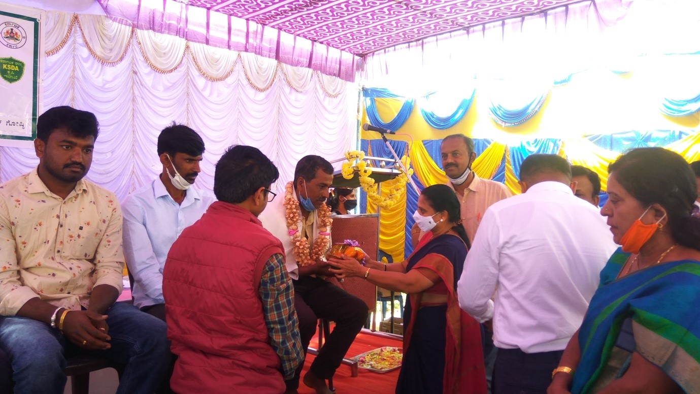Celebration of Famers Day cum Kissan Ghosti on 23rd Dec, 2020 at KVK, Hirehalli