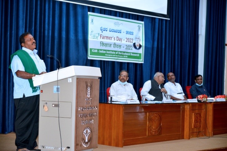 Training on commercial horticulture and field exposure visits organized for farmers during NHF 2021 at CHES (ICAR-IIHR), Bhubaneswar 