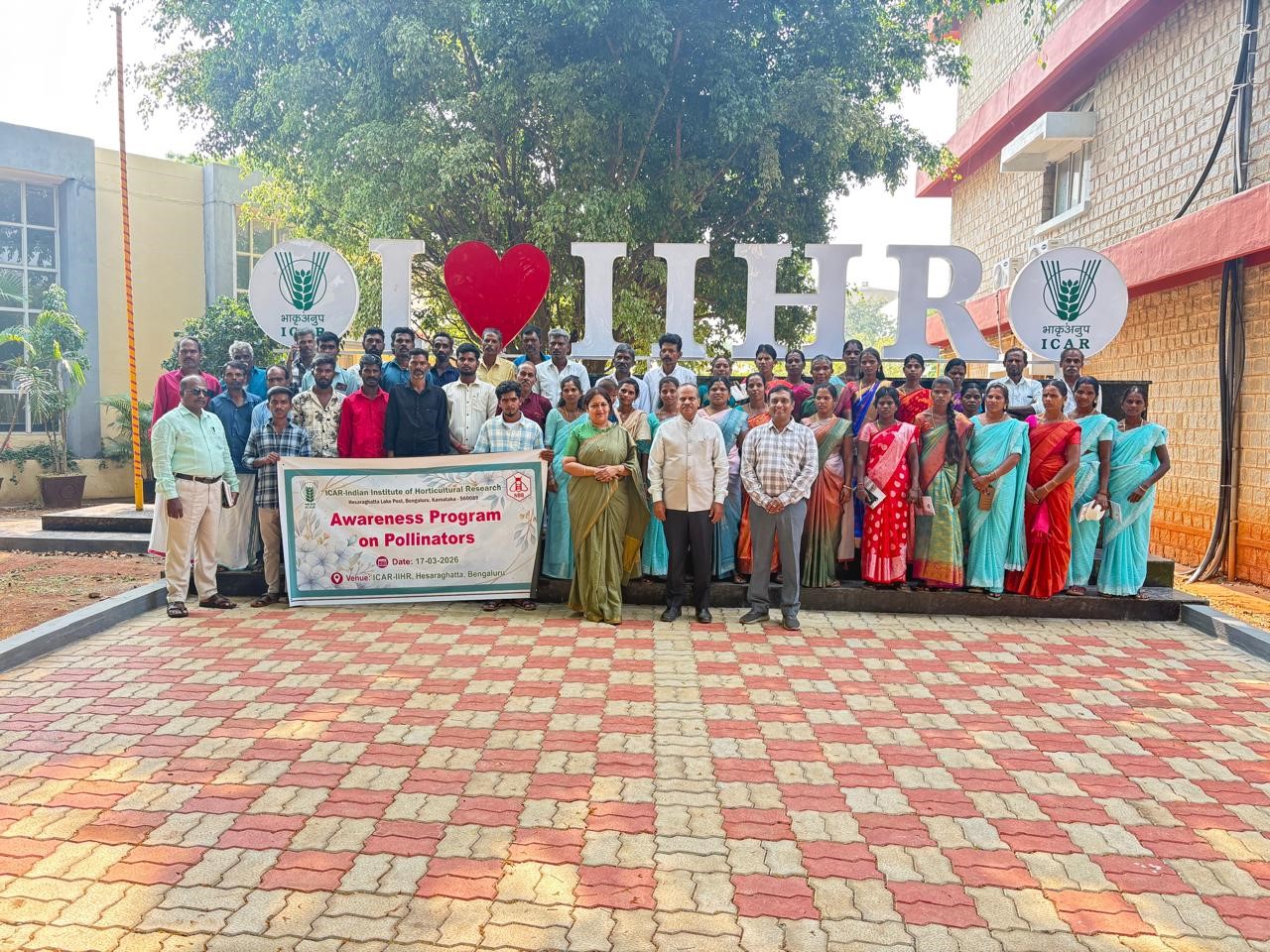 ICAR-IIHR conducts series of awareness-cum-training programmes on pollinator conservation on 17-18 March 2026