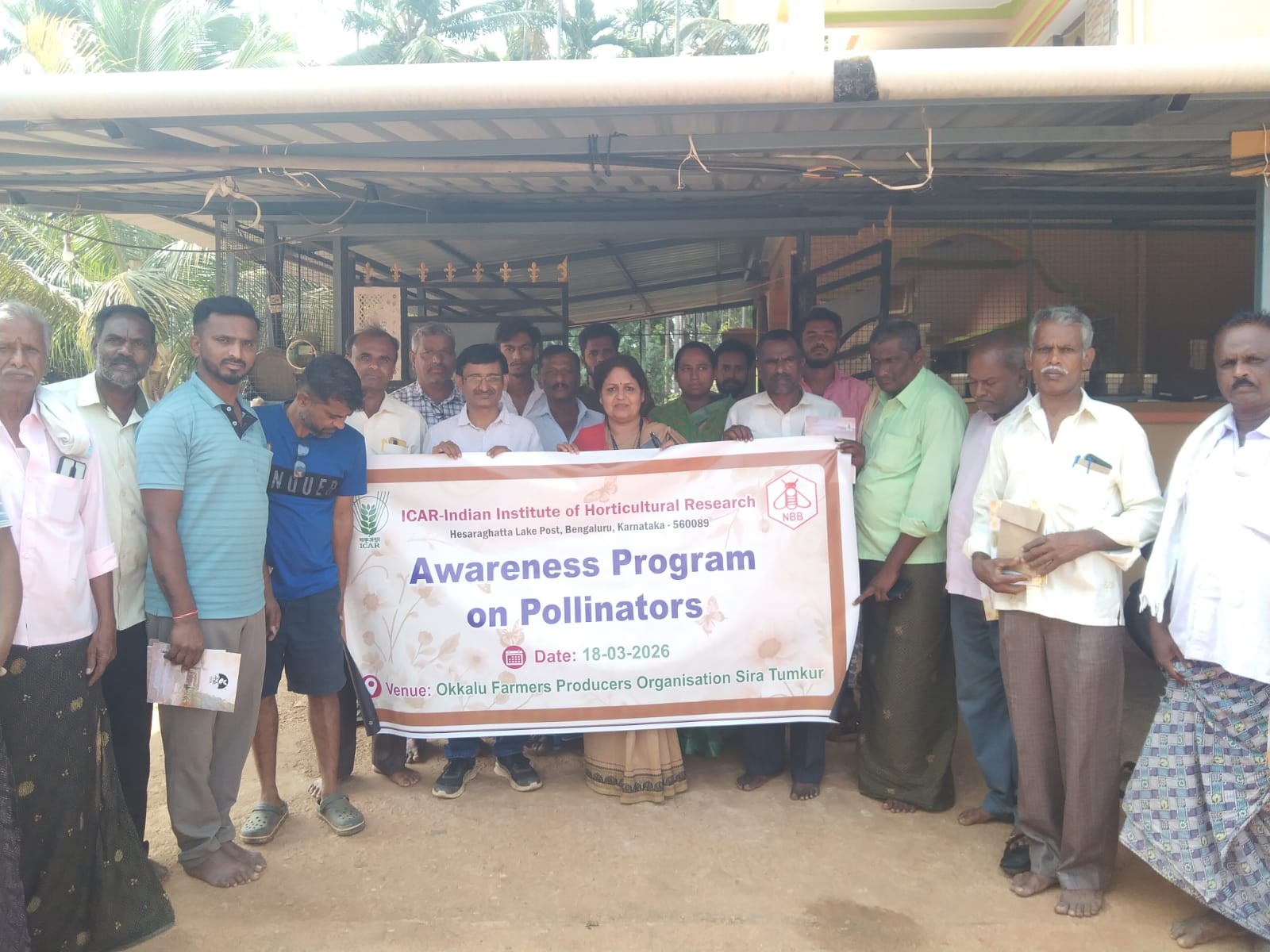 ICAR-IIHR conducts series of awareness-cum-training programmes on pollinator conservation on 17-18 March 2026