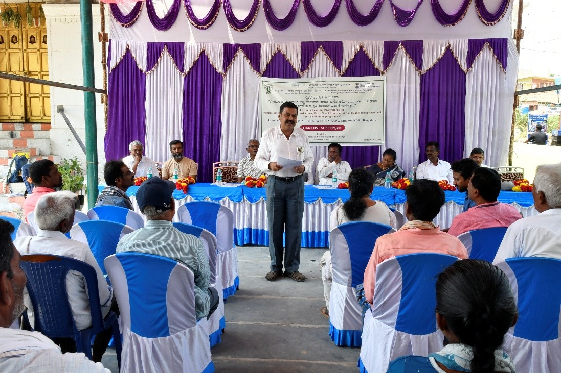 ICAR-IIHR organizes a Farmers' Training Programme under DST-SCSP Project at Hosadurga village on 6 March 2026